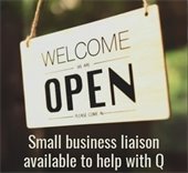 Welcome we are open business sign
