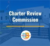 graphic with city hall and Charter Review Commission