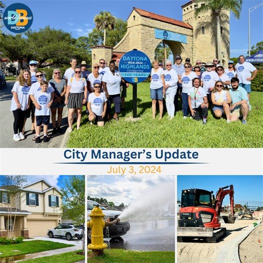 City Manager's Update graphic for June 19, 2024