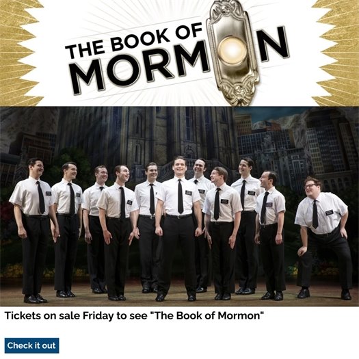 Tickets on sale Friday to see "The Book of Mormon" at Peabody