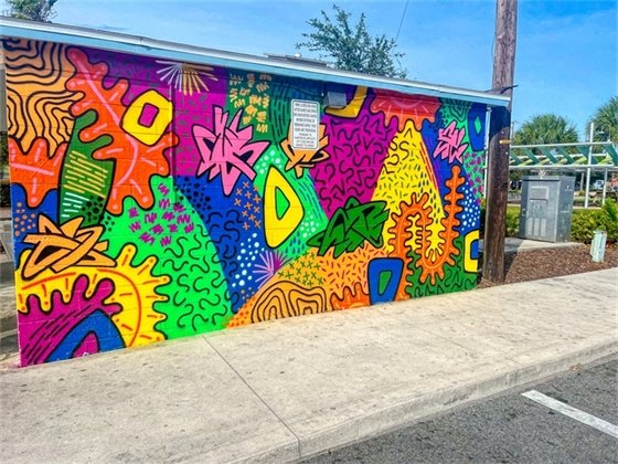 Colorful mural added to Joe Harris Park